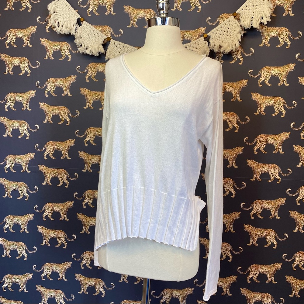 Planet Boat Neck Rib Sweater